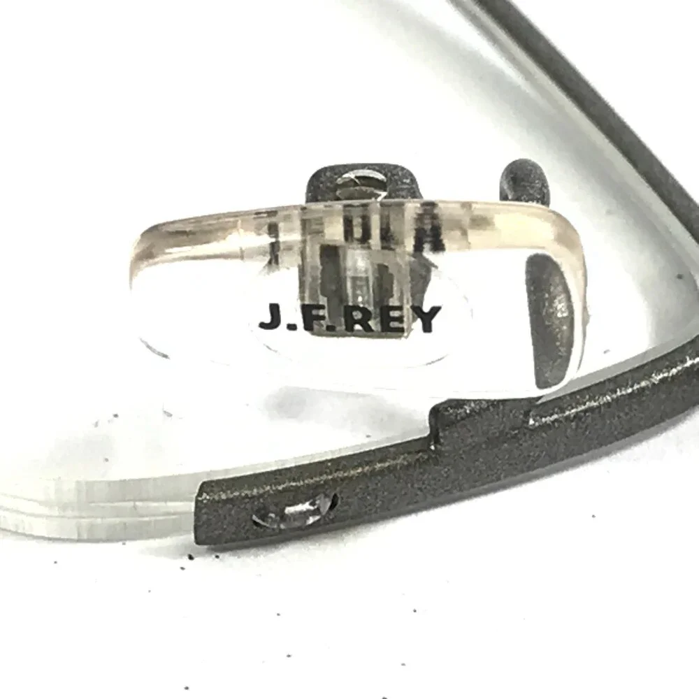 J.F. Rey Eyeglasses Frames JF2590 0592 Matte Silver Pale Gold Half Rim 54-15-145